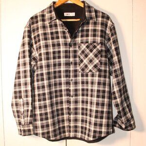 Senma Men’s Casual Check Flannel Button Up Shirt